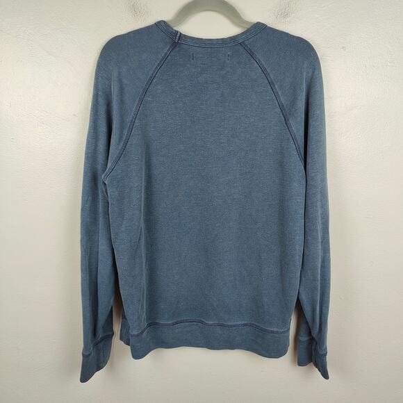 Outerknown‎ Sur Sweatshirt Mens Small Admiral Blue Organic Cotton Hemp Pullover - Picture 5 of 10